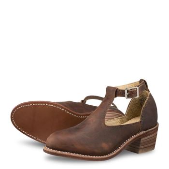 Red Wing IDA Heeled Boot in Copper Rough & Tough Leather Laarzen Dames DonkerBruin - 3421